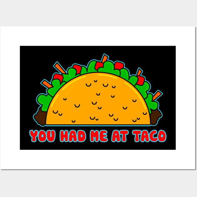 Hello Taco Wall Art by OrneryDevilDesign